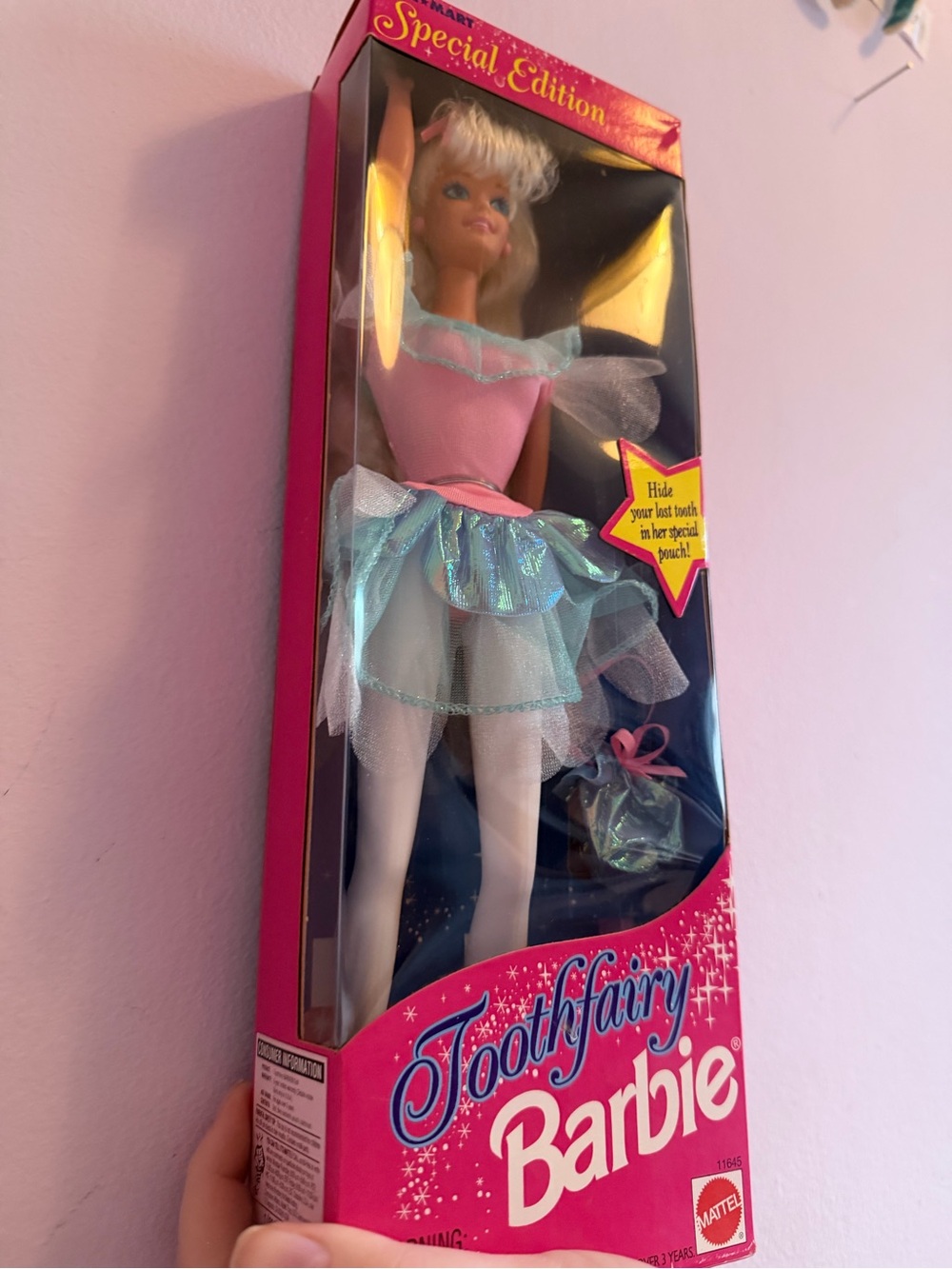 Barbie Toothfairy Doll - Pink and Light Blue